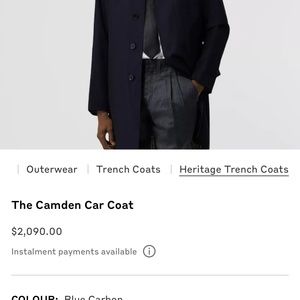 Mens - The Camden Coat by Burberry